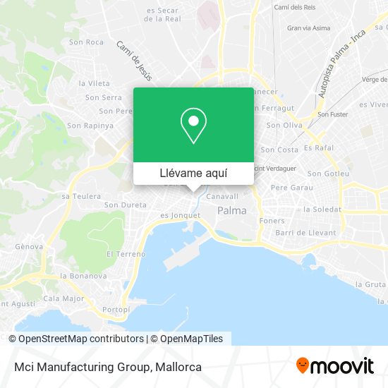 Mapa Mci Manufacturing Group
