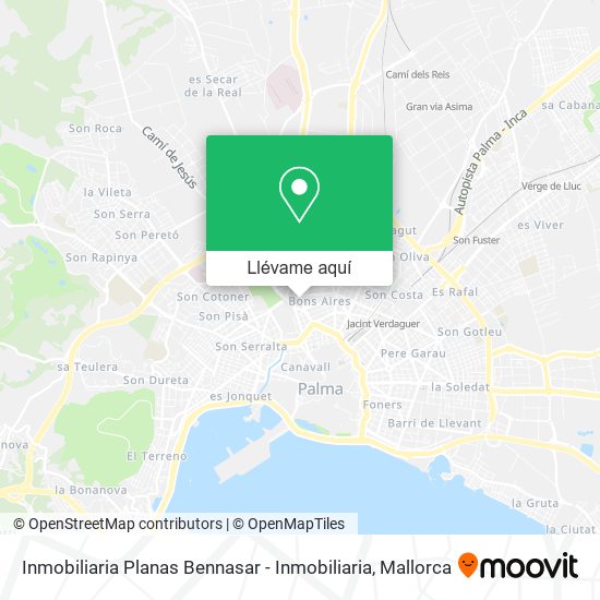 Mapa Inmobiliaria Planas Bennasar - Inmobiliaria