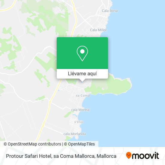 Mapa Protour Safari Hotel, sa Coma Mallorca