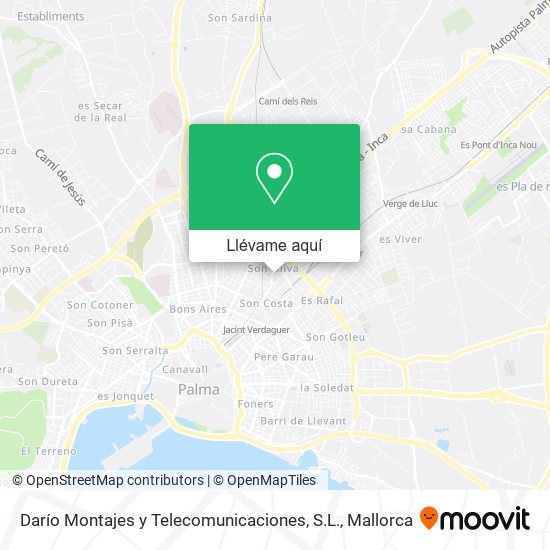 Mapa Darío Montajes y Telecomunicaciones, S.L.