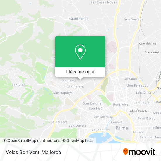 Mapa Velas Bon Vent