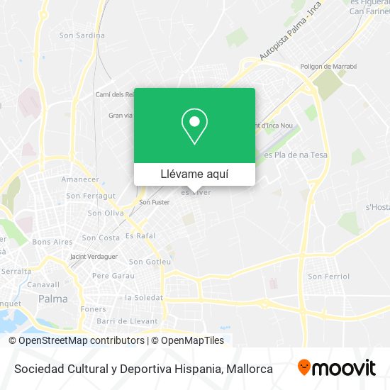 Mapa Sociedad Cultural y Deportiva Hispania