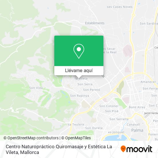 Mapa Centro Naturopráctico Quiromasaje y Estética La Vileta