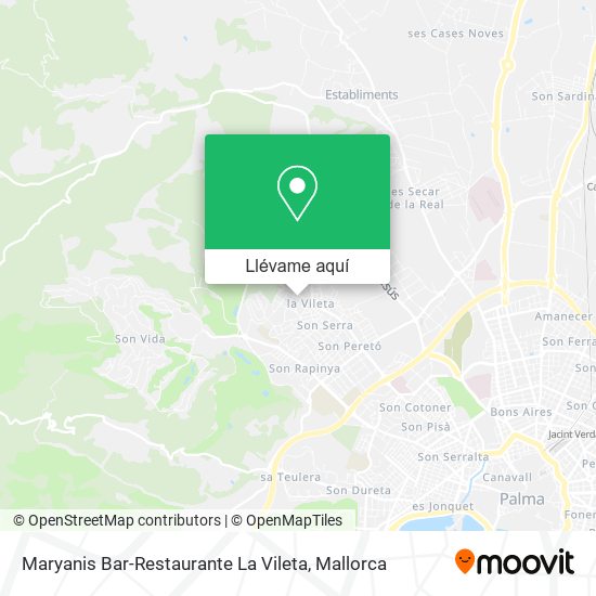 Mapa Maryanis Bar-Restaurante La Vileta