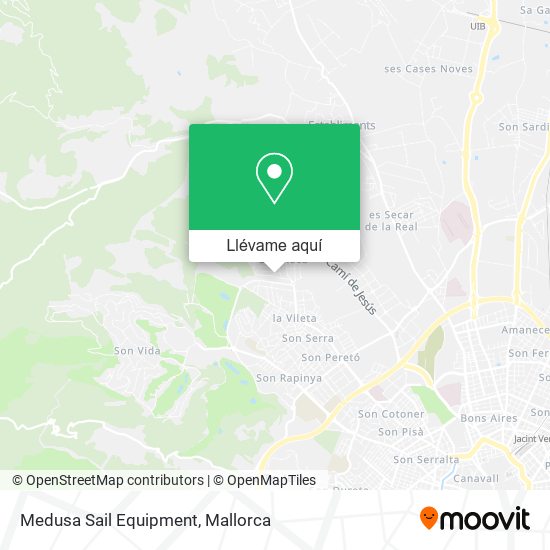 Mapa Medusa Sail Equipment