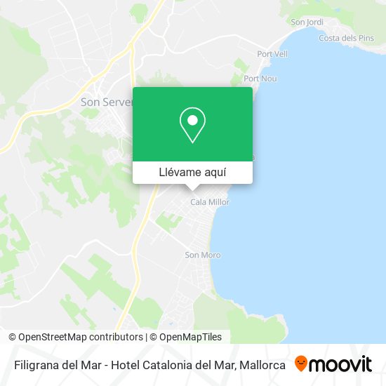 Mapa Filigrana del Mar - Hotel Catalonia del Mar