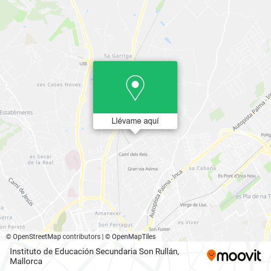 Mapa Instituto de Educación Secundaria Son Rullán