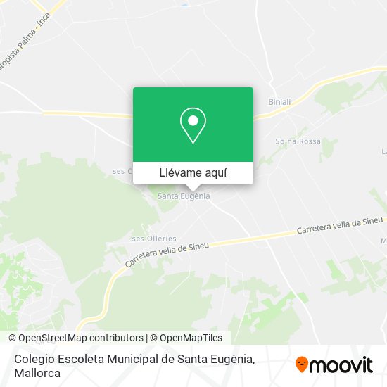 Mapa Colegio Escoleta Municipal de Santa Eugènia