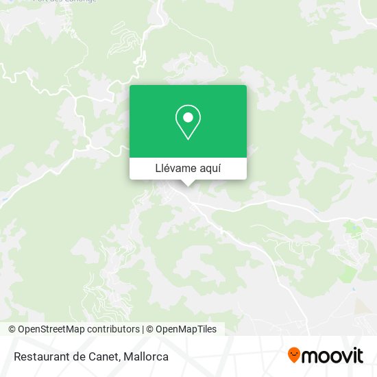Mapa Restaurant de Canet