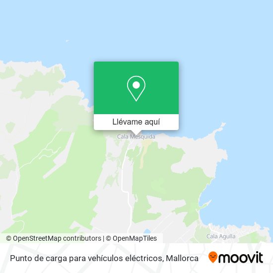 Mapa Punto de carga para vehículos eléctricos