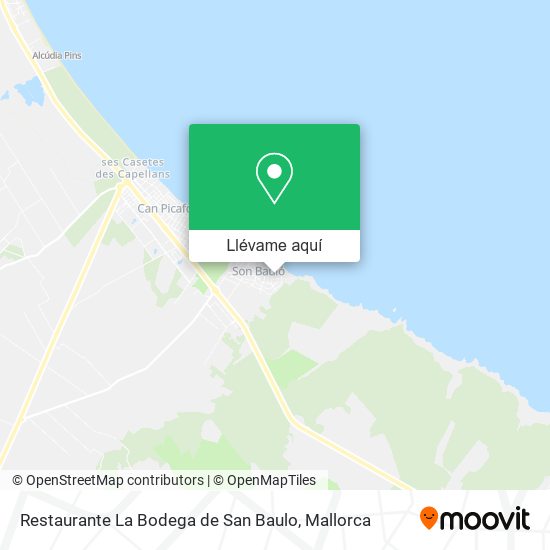 Mapa Restaurante La Bodega de San Baulo