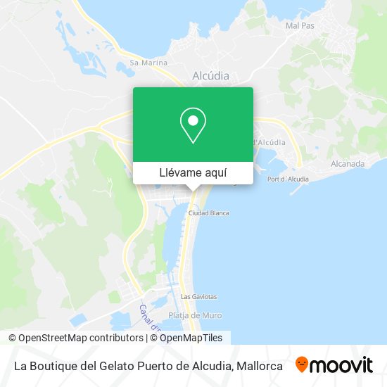 Mapa La Boutique del Gelato Puerto de Alcudia