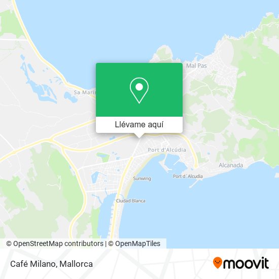 Mapa Café Milano