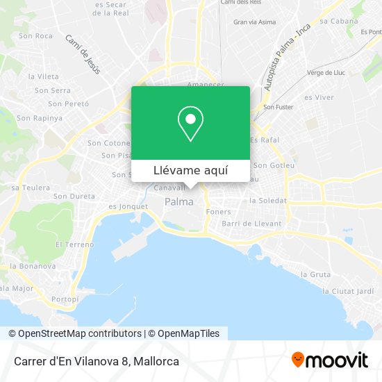 Mapa Carrer d'En Vilanova 8