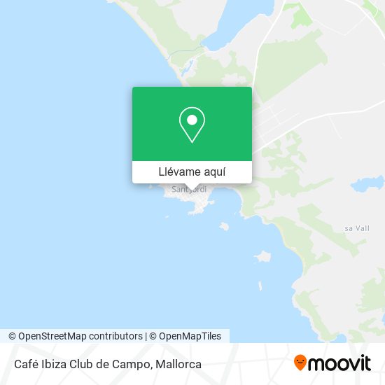 Mapa Café Ibiza Club de Campo