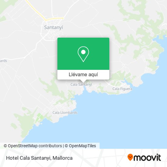 Mapa Hotel Cala Santanyi