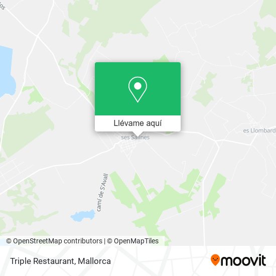 Mapa Triple Restaurant