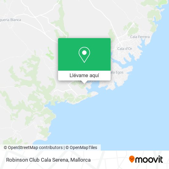 Mapa Robinson Club Cala Serena
