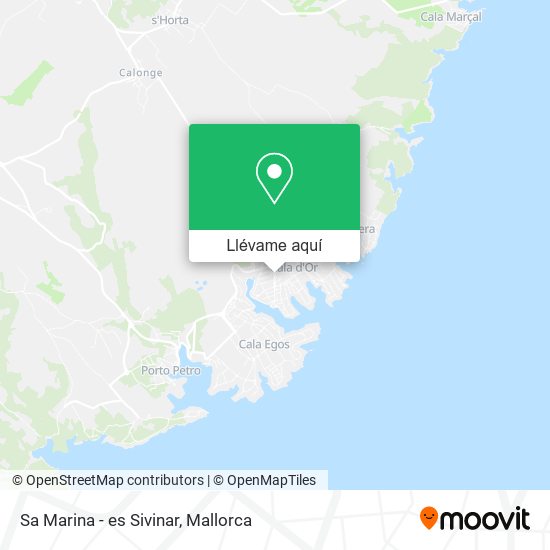 Mapa Sa Marina - es Sivinar