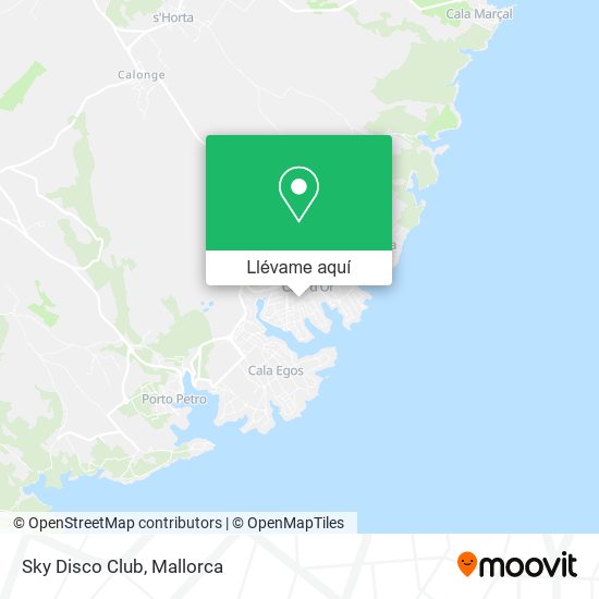 Mapa Sky Disco Club