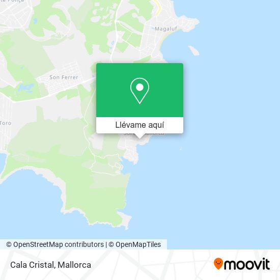 Mapa Cala Cristal