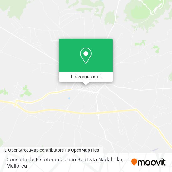 Mapa Consulta de Fisioterapia Juan Bautista Nadal Clar