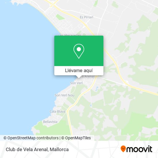 Mapa Club de Vela Arenal