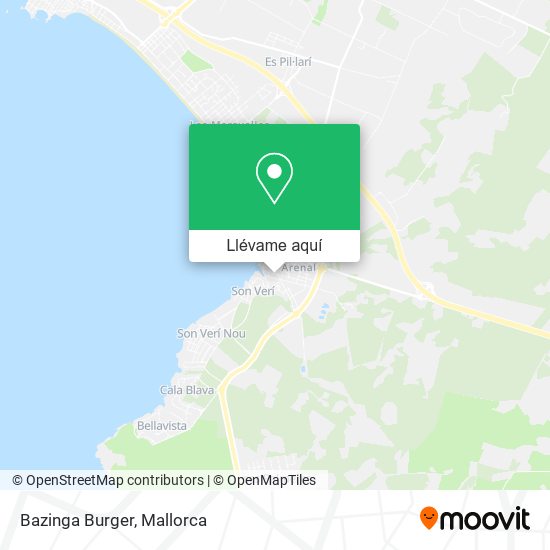 Mapa Bazinga Burger