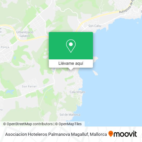 Mapa Asociacion Hoteleros Palmanova Magalluf