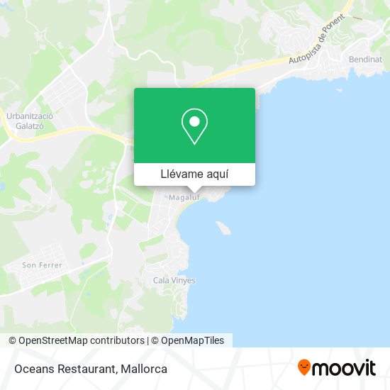 Mapa Oceans Restaurant
