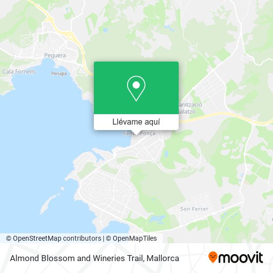 Mapa Almond Blossom and Wineries Trail