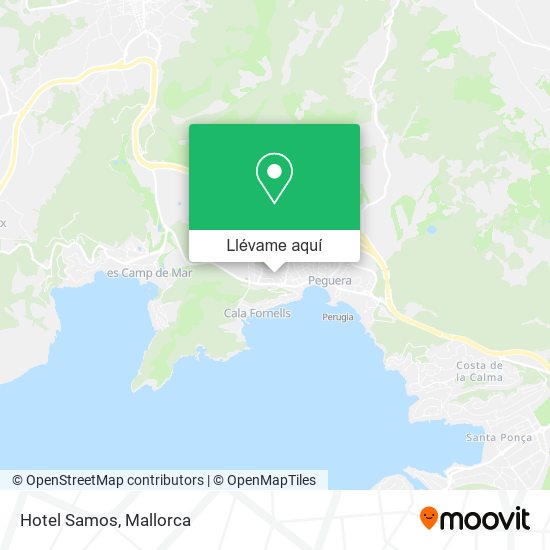 Mapa Hotel Samos