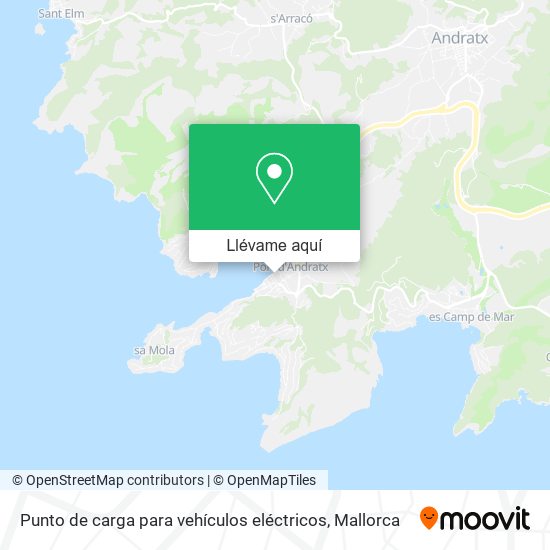 Mapa Punto de carga para vehículos eléctricos