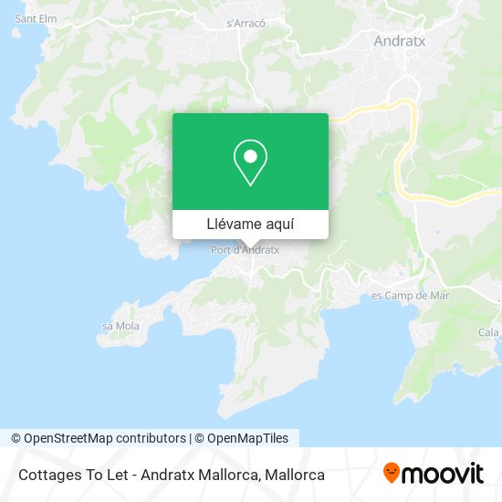 Mapa Cottages To Let - Andratx Mallorca