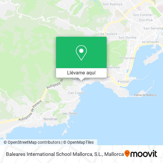 Mapa Baleares International School Mallorca, S.L.