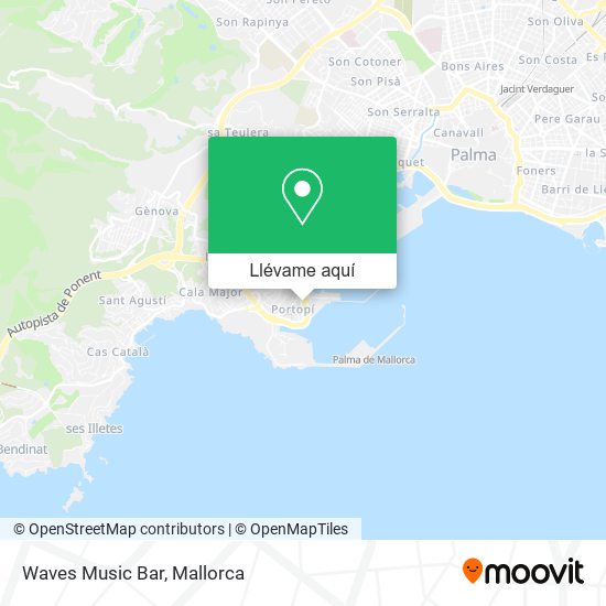 Mapa Waves Music Bar