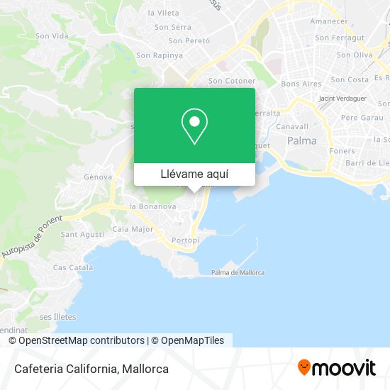 Mapa Cafeteria California