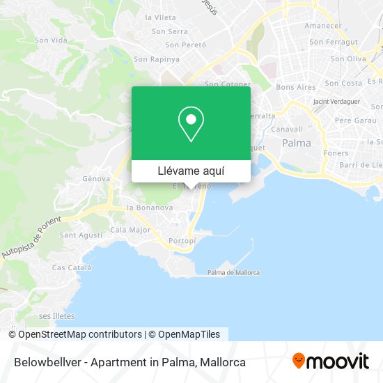 Mapa Belowbellver - Apartment in Palma