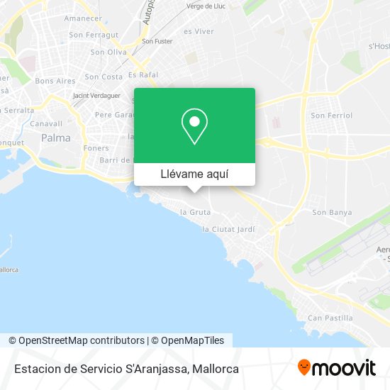 Mapa Estacion de Servicio S'Aranjassa