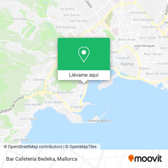 Mapa Bar Cafeteria Bedeka