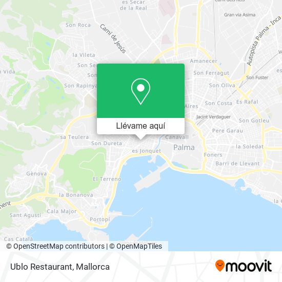 Mapa Ublo Restaurant