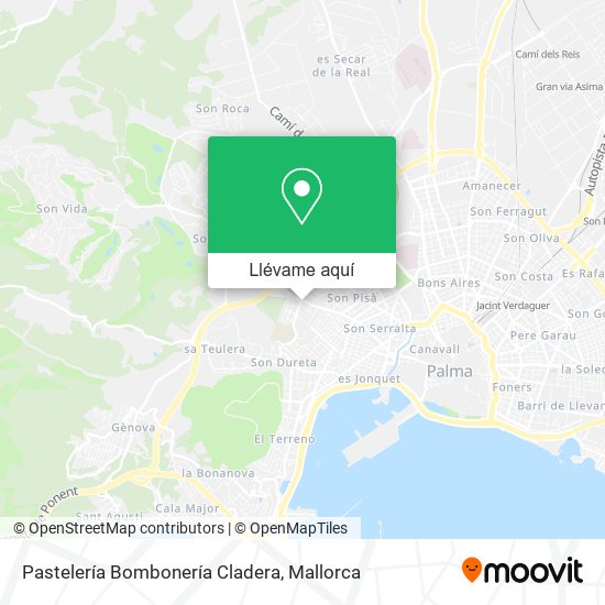 Mapa Pastelería Bombonería Cladera
