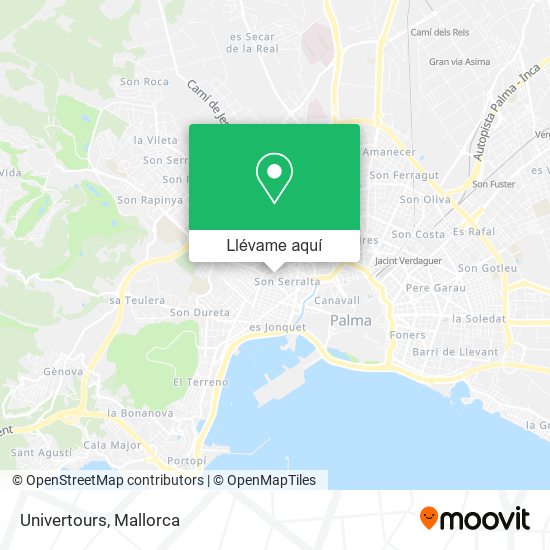 Mapa Univertours