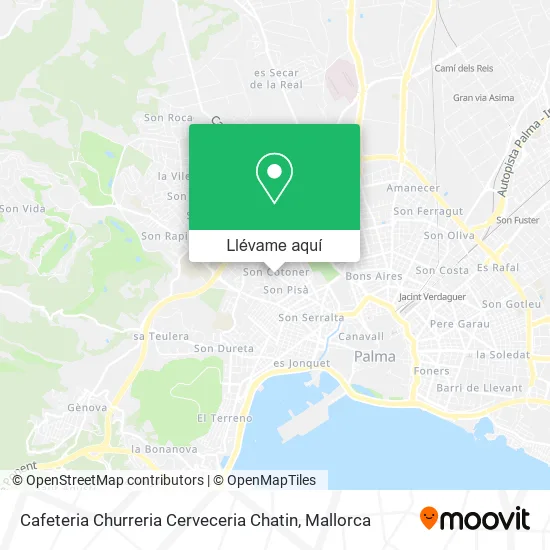 Mapa Cafeteria Churreria Cerveceria Chatin
