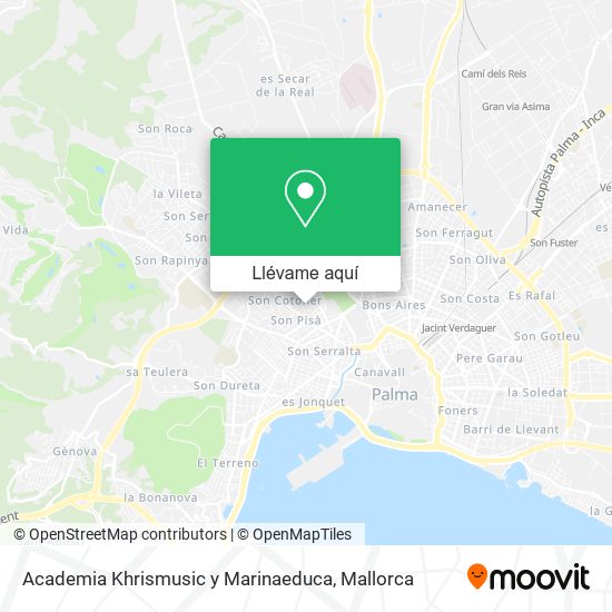 Mapa Academia Khrismusic y Marinaeduca