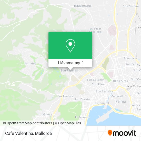 Mapa Cafe Valentina