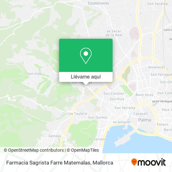 Mapa Farmacia Sagrista Farre Matemalas