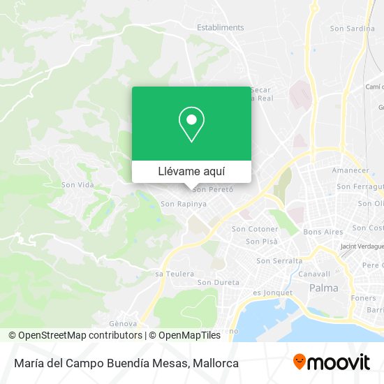 Mapa María del Campo Buendía Mesas