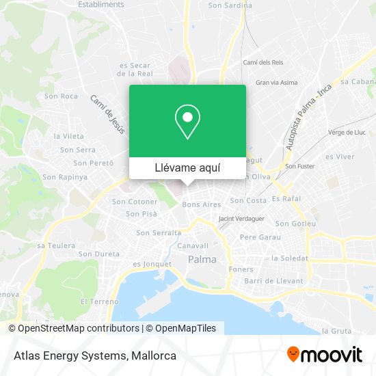 Mapa Atlas Energy Systems