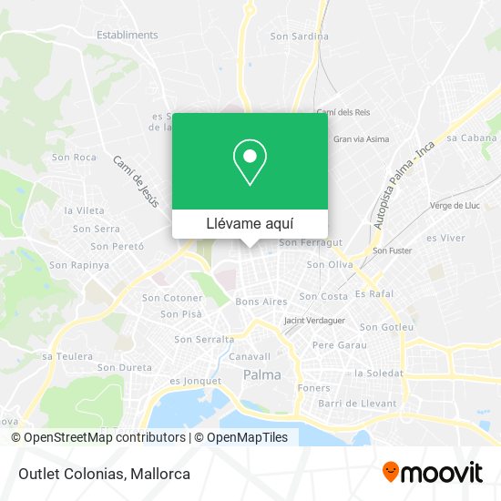 Mapa Outlet Colonias